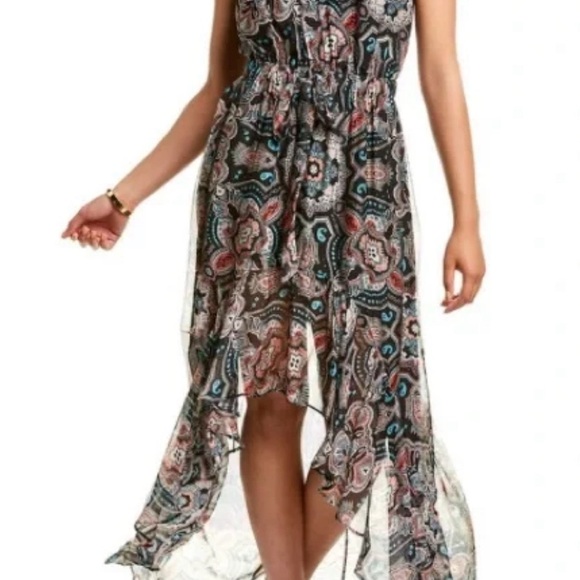 Ramy Brook Paisley Print Silk Blend Maxi Festival Dress Size Small - Picture 2 of 12